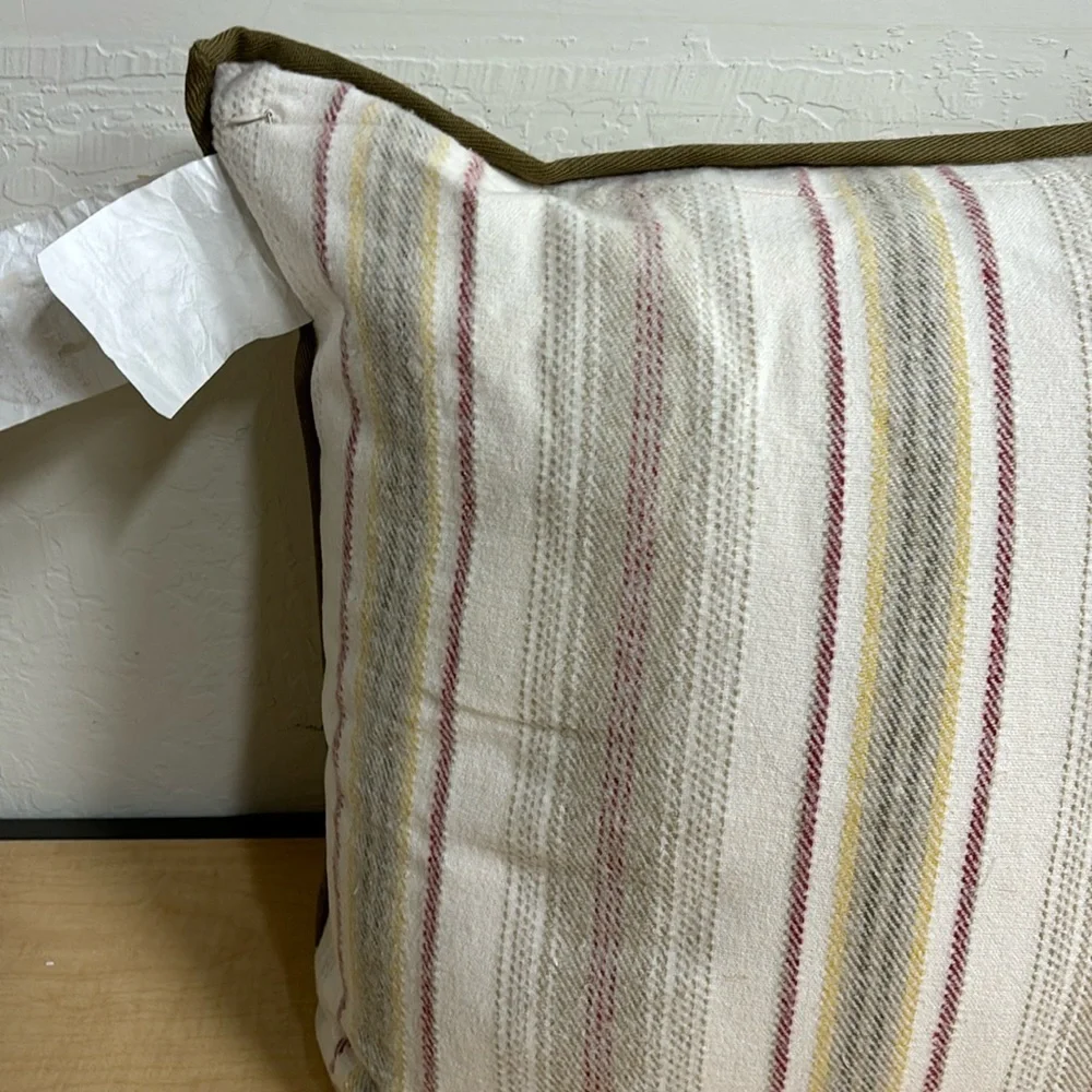 NWOT Lauren Ralph Lauren Plaid Stripe Accent Pillow